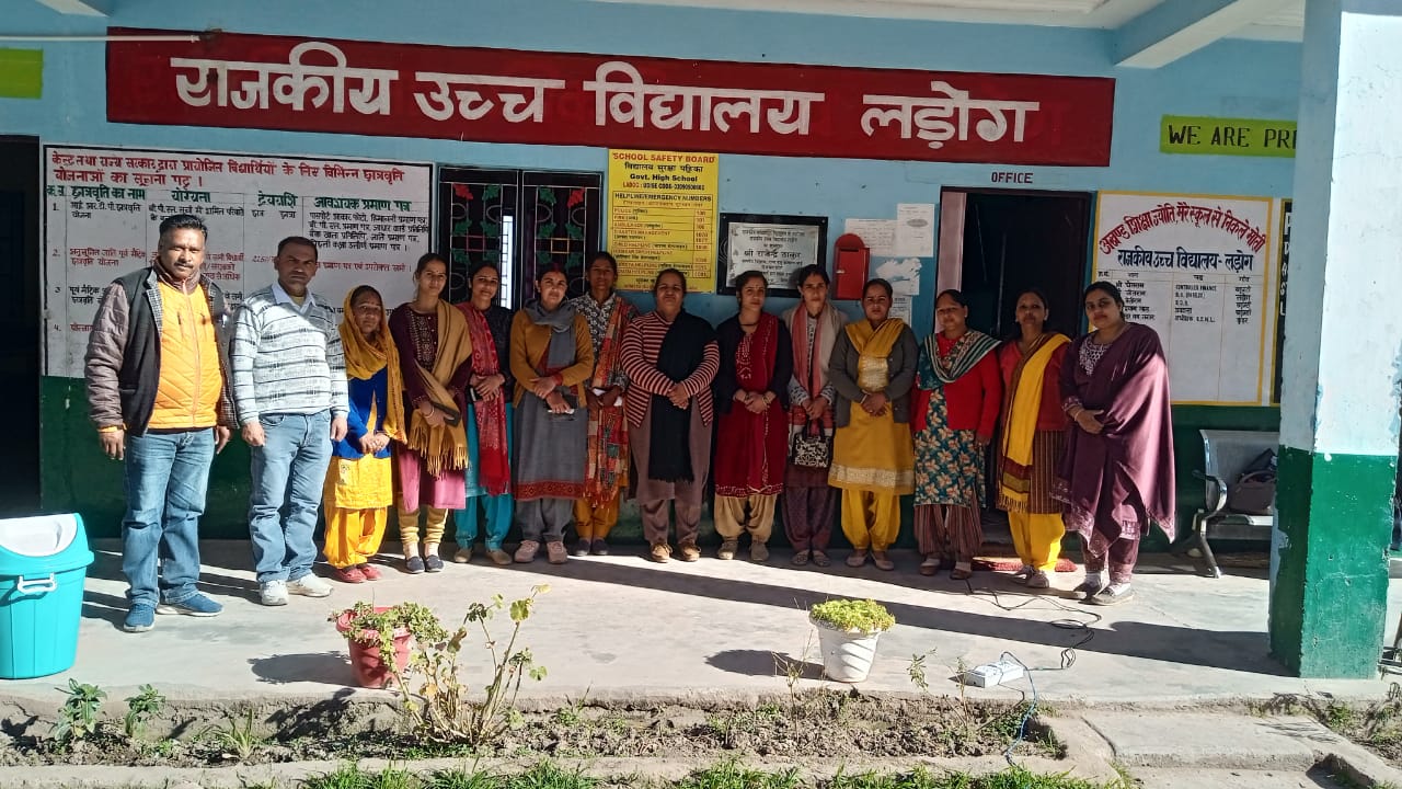 राजकीय उच्च विद्यालय लड़ोग में आयोजित किया गया सामुदायिक लामबंदी कार्यक्रम।