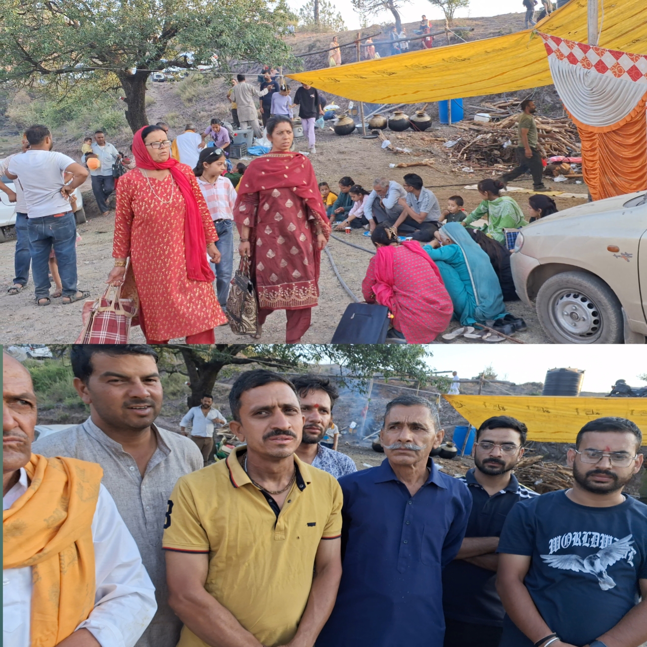 बाड़ीधार में हुआ जगह जगह लँगर का आयोजन