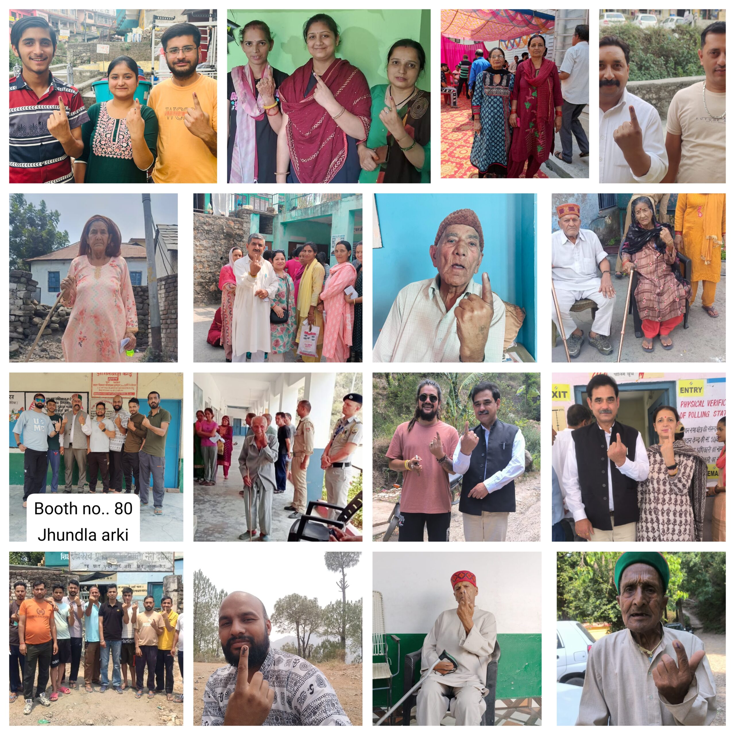 मतदान के बाद दिखा लोगो मे सेल्फी का जोश