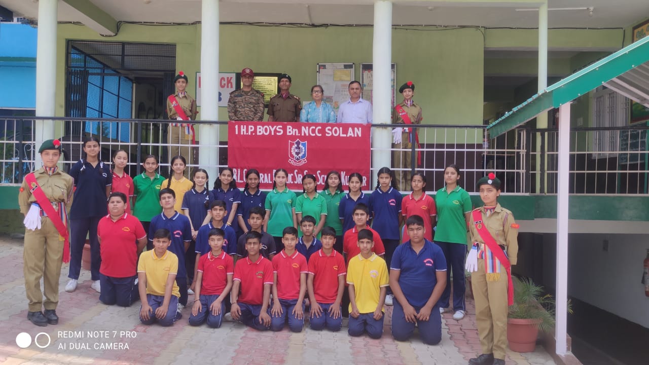 बी एल स्कूल कुनिहार में सम्पन्न हुई प्रथम सत्र एन सी सी कैडेट्स की भर्ती