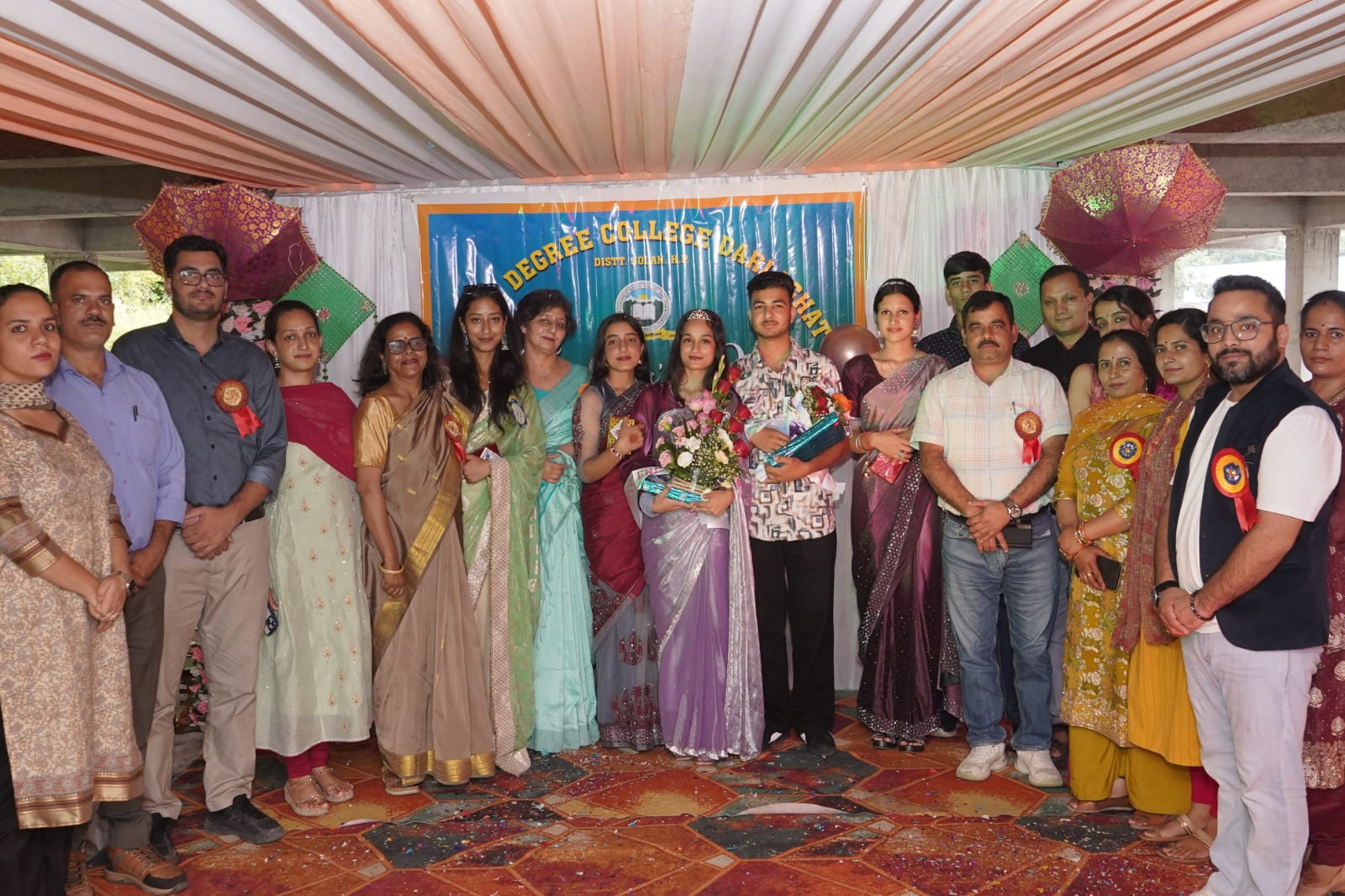 दाड़लाघाट महाविद्यालय में किया गया फ्रेशर पार्टी नवागमन कार्यक्रम का आयोजन