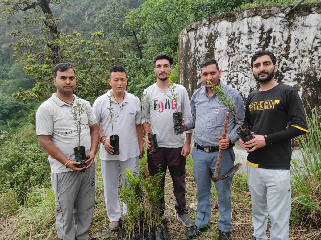 शिवराम हरि राजगुरु की जन्म जयंती के अवसर पर युवक मंडल बागा (मांगल) ने किया पौधारोपण