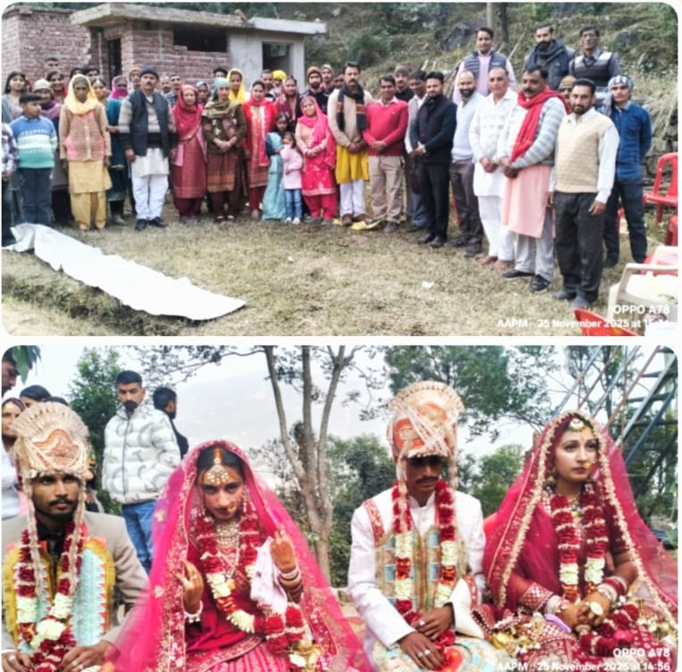 आपकी आवाज पटटा महलोग के सभी सदस्यों ने मिलकर पपलोग गांव में दो बेटियों की शादी के लिए सहायता राशि दान की